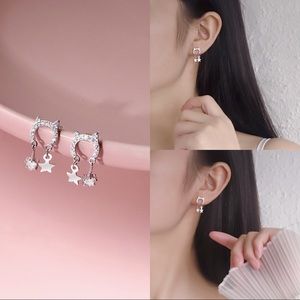 kitty earrings